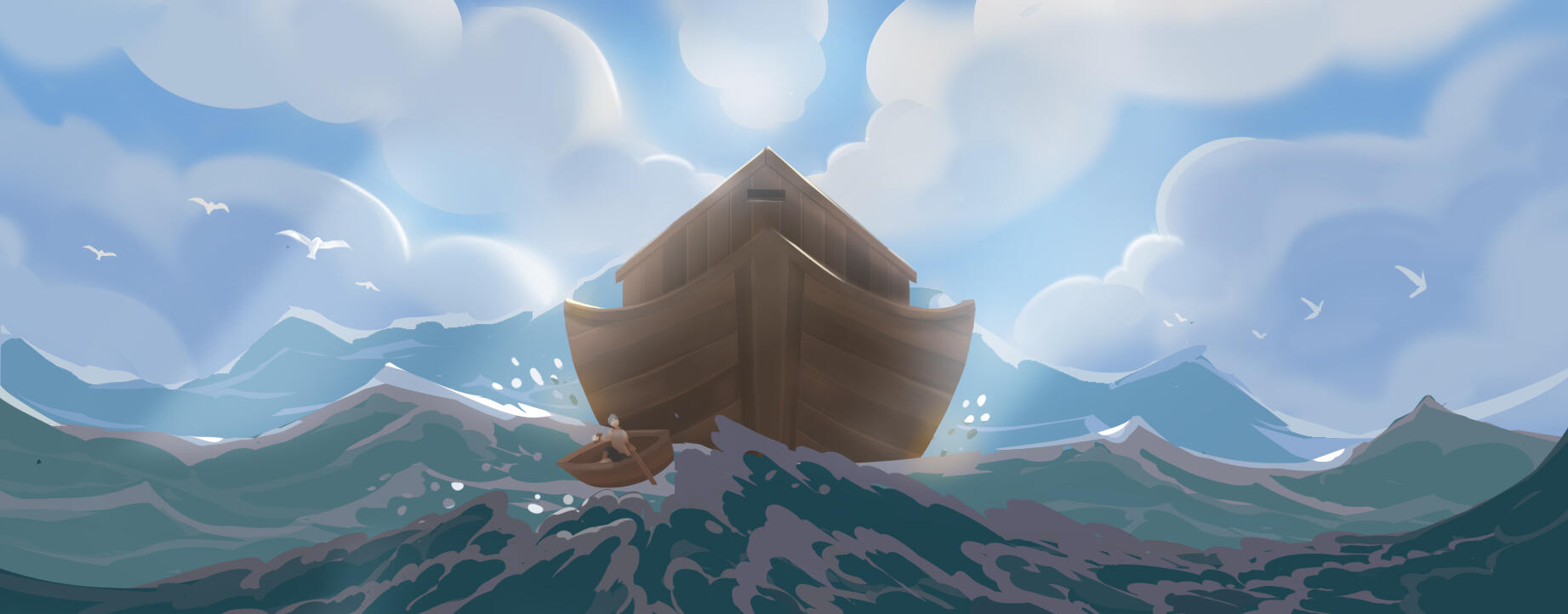 Comissioned by Sojourner's Ark to make an animation and an illustration for their webpage